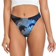 thumbnail image 1 of Balery Black And Blue Lightning Dragon Tangas de Algodón para Mujer con Estampado – Ropa Interior Sexy, Transpirable, G-string-Small, 1 of 6