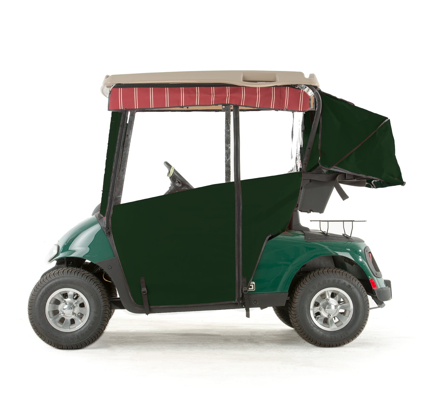 EZGO RXV Golf Cart PROTOURING Sunbrella Track Enclosure Green