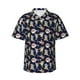 thumbnail image 1 of Fotbe Sharks In Sunglasses Camisa Hawaiana para Hombre Unisex – Camisa Casual de Verano con Botones de Manga Corta de Algodón y Lino,Small, 1 of 7