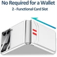 thumbnail image 2 of Compatible Samsung Galaxy Z Flip 4 5G Case with Credit Card Holder,Built in Camera Screen Protector PC+ PU Leather Card Slot Cover Flip Case for Galaxy Z Flip 4 Phone Case Women Cute Silver, 2 of 7