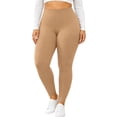 thumbnail image 2 of Sakuulaan Plus Size Thermal Leggings for Women Winter Warm Soft Pants High Waist Bottom Soft Casual Yoga Trousers, 2 of 9