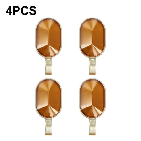 

4Pcs Adhesive Wall Hooks Bathroom Towel Hook Coat Bag Key Door Hangers Hook