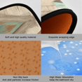 thumbnail image 2 of 2-Piece Kitchen Rugs Set Non-Slip Mats Carpet Floor for Kitchen, Bathroom (19.7"x27.6" & 19.7"x47.2") Natural Abstract Shapes, 2 of 7