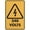 Warning Sign 4, variant on Caution Acid Be Careful Aluminum Metal Tin Sign 12 x 8 Inches - Business Safety Sign, Indoor Outdoor Use for Lab, Warehouse, Chemical Storage, Acid Handling Area