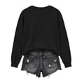 thumbnail image 5 of Arlun Halloween Funny Sweatshirt for Women Sequin Pumpkin Cart Graphic Printed Pullover Tops Long Sleeve Hoodless Shirt Casual Fall Fashion Sweatshirts for Everyday Wear Black XXXL, 5 of 7