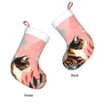 thumbnail image 3 of Salouo Colorful Cat With Flowers Print Christmas Stockings,Large Xmas Stocking Set of 1 Holiday and Farmhouse Stocking for Christmas Holiday Party Decoration(17.7*11 Inch), 3 of 7