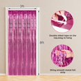 thumbnail image 2 of Cortina BTSD-Home con flecos de aluminio rosa, paquete de 10 unidades, 91 x 244 cm, 2 of 7