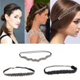 thumbnail image 6 of 3 PCS Rhinestone Beaded Headband, Fashion Handmade Jeweled Elastic Bands for Women Accessories, 6 of 8