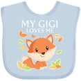 thumbnail image 3 of Inktastic My Gigi Loves Me- little fox Boys or Girls Baby Bib, 3 of 4