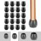 thumbnail image 1 of 20 piezas de fundas para patas de silla JAMW Sencillez TAPAS de silicona para PIES de silla transparente 17-21 mm negro, 1 of 5