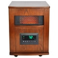 thumbnail image 1 of LifeSmart Chauffage Infrarouge et Télécommande en Bois à Quartz 6 Éléments, Marron, 1 of 3