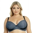 thumbnail image 4 of PARFAIT Women's Casey Plunge Molded T-Shirt Bra Dark Blue Denim-32D, 4 of 4