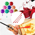 thumbnail image 5 of Silicone Spatula Set Mini Jar Scraper Small Silicone Spatula Makeup Spatula Mini Spatula Lotion Stirrer Get Last Drop from Food Bottles Beauty Products - Red, 5 of 5