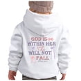 thumbnail image 1 of FAOWME Sweat à Capuche Décontracté pour Garçons et Filles, Manches Longues, Imprimé Mignon, Blanc, 8-10 Ans, 1 of 5