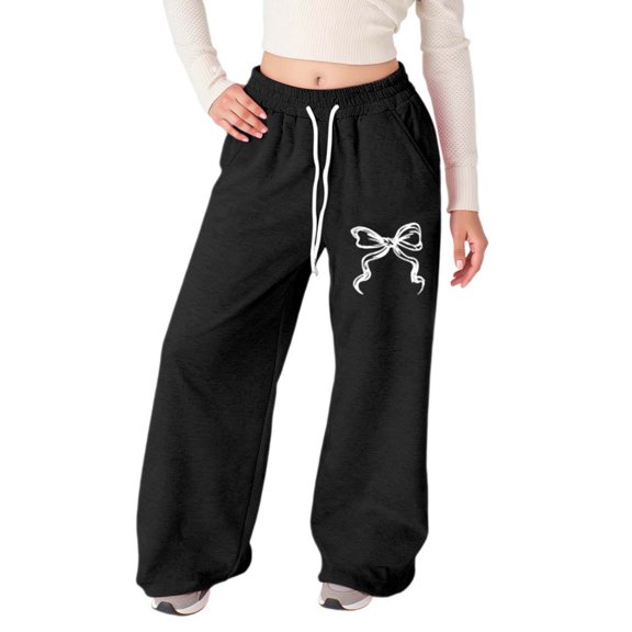 oqasdz Girls Printed Athletic Sweatpants Joggers with Elastic Waistband for Play and Streetwear Versatile Casual Dailywear