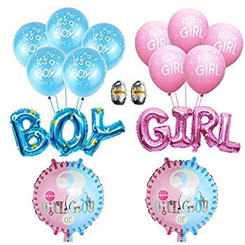 Its a Boy Balloons Latex Foil Baby Shower Decorations Gender Reveal Party