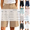 thumbnail image 3 of Women's High Waist Pleated Bermuda Shorts Knee Length Wide Leg Dress Shorts with Pockets Casual office Business Summer Work Pants Black, 3 of 9