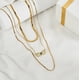 thumbnail image 2 of Juego de Collar JeenMata con Capas de 3 Pzas con Dijes de Infinito y Piedras Preciosas en Oro Amarillo, 2 of 5