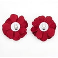 thumbnail image 4 of 1 Pair Red Flowers Shoe Clips Wedding Shoe Buckles Bridal Removable Shoe Clips Shoe Buckle Charm Bag Clothing Hair Decorations DIY, 4 of 9