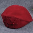 thumbnail image 6 of zttd 100% wool elegant women beret beanie warm pillbox hat tam cap a, 6 of 9