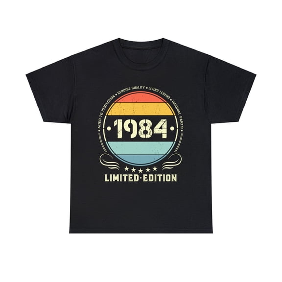 Vintage 1984 Limited Edition 1984 Birthday Shirts for Men Men Shirts Big and Tall Plus Size