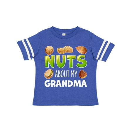 

Inktastic Nuts About My Grandma Peanut Almond Pistachio Gift Toddler Boy or Toddler Girl T-Shirt