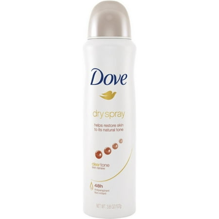 6 Pack - Dove Dry Spray Antiperspirant, Clear Tone Skin Renew 3.8