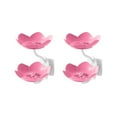 thumbnail image 2 of 2-Tier Soap Box,Waterproof Soap Dishes With Drainage Trays,Soap Dish Holder For Shower Cute Lotus Shape Adhesive Tray Razor Wall Mounted Shampoo No-Drilling Self Bathroom Bathtub Kitchen,Pink, 2 of 6