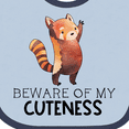 thumbnail image 4 of Inktastic Beware of My Cuteness Cute Red Panda Boys or Girls Baby Bib, 4 of 4