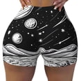 thumbnail image 2 of Fuzoiu Cosmic Landscape Celestial Art Print Women's Workout Shorts,Workout Biker Shorts Women,Exercise Fitness Shorts,Scrunch Short, Athletic Shorts for Gym Yoga Running Sport Active-Large, 2 of 8