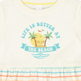 thumbnail image 4 of Inktastic Life's Better at the Beach Girls Baby Dress, 4 of 5