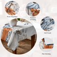 thumbnail image 5 of Fall Blue Pumpkin Table Cloth Waterproof Tablecloths, Thanksgiving Autumn Eucalyptus Leaves Tablecloth Dining Table Cover for Kitchen Party Tabletop Outdoor, Rectangle Tablecloth 60x102 Inch, 5 of 9