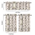thumbnail image 6 of Pioneer Kitchen Curtains and Valance Set 36 Inch Tier Flower Floral Pattern 3 Pieces Set Dining Room Small Curtain Drapes Cafe Curtains Valance for Home Decor Rod Pocket, 6 of 6