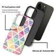 thumbnail image 4 of FKBRCL4U Compatible with iPhone 12 Pro Max Case, Cute Pastel Watercolor Triangles Pattern for Girl Full Body Design Soft Silicone Drop Shock Scratch Protection for iPhone 12 Pro Max, 4 of 7