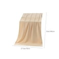 thumbnail image 3 of Bath Towel Cotton Unmixed Material | Super Absorbent Fast Dry | Double-Sided Plush Terry | Extra Large 70x140cm | Soft Touch | Home & Travel | Blue Khaki White, 3 of 6