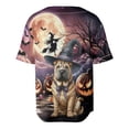 thumbnail image 2 of Spooky Halloween Night Witch Chinese Shar-Pei Glowing Pumpkins All Over Print 3D Baseball Shirt Dog Lover Softball Sport - 12015, 2 of 6
