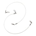 thumbnail image 2 of Mosiee Leader de Pêche au Fluorocarbone 20 Lb-80 Lb Leader Invisible en Fluorocarbone avec Torsades et Bouton-Pression Leader en Fluorocarbone Ligne 12 Pcs Pièces, 2 of 9