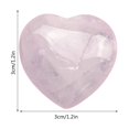 thumbnail image 3 of Exquisito adorno y colgante de cristal natural en forma de corazón de 3 cm., 3 of 6