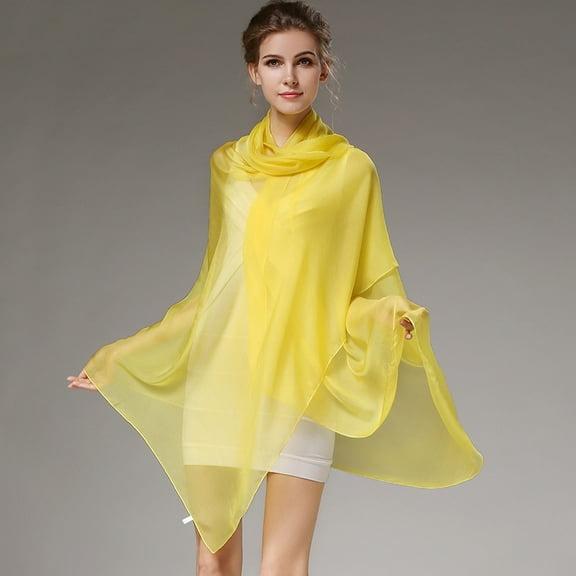 Silk, real silk scarf, mulberry silk scarf shawl, versatile for spring, autumn, and winter, women's solid color long style