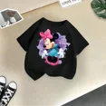 thumbnail image 3 of Linda camiseta de algodón de Minnie de Disney para niños, camiseta informal de algodón, moda de verano para niñas, camiseta deportiva de cuello redondo para niños, ropa para bebés, 3 of 5