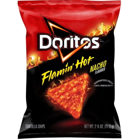 Doritos Flamin' Hot Nacho Flavored Tortilla Snack Chips, 2.75 Ounce Bag