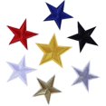 thumbnail image 4 of KAIYANG Parches termoadhesivos con forma de estrella para bordar, reparar, decorar, para mochilas, jeans, abrigos (10 piezas, negro) Negro, 4 of 5