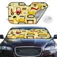 thumbnail image 2 of Daiia Funny Construction Vehicles Windshield Sun Shade for Car SUV Truck (Small ), Car Sun Shade Windshield, Car Shades for Front Windows, Sunshade for Car Windshield, 2 of 7