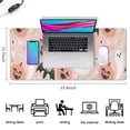 thumbnail image 5 of Long Mouse Pads for Desk,Halloween Ghosts Pumpkins and Bats Desk Mats on Top Of Desks, Desk Mouse Pad Extra Large with 3mm Non-Slip Base and Stitched Edge for Gaming,Office,Work,Home 35.4x15.7in, 5 of 5
