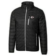 thumbnail image 2 of Men's Cutter & Buck  Black Kansas City Chiefs Big & Tall Rainier PrimaLoft Eco Insulated Full-Zip Hoodie Puffer Jacket, 2 of 3