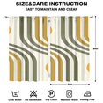 thumbnail image 2 of Modern Abstract Geometric Lines Boho Curtains-Blackout Curtains Bedroom Decor Living Room Darkening Grommet Window Drapes 2 Panels Set 52"x 84", 2 of 2