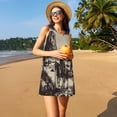 thumbnail image 3 of Fotbe Western Desert Cowboy Vestido de Verano sin Mangas para Mujer – Vestido Midi Línea A, Estilo Camiseta Floral, Vestido Playero Casual y Fluido, 3 of 7