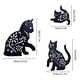 thumbnail image 2 of Estacas De Jardín Decorativas Para Gatos De Metal, 3 Uds., Silueta De Gato, Decoración De Jardín Para Adornos De Césped Al Aire Libre, Letrero De Patio Monstrate HA034495-00, 2 of 6