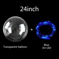 thumbnail image 1 of 1Set Led Balloon With Column Stand Luminous Transparent Bobo Balloons Stand LED String Lights Wedding Birthday Party Decoration, 1 of 7