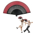 thumbnail image 2 of TIELUTT Dance Photography Prop Hand Fan with Embroidery And Sequins for Wedding And Performance Accessories Termination Screen 1920s Photo Booth Props Picture Frame with Wick Holiday Photo Booth Back, 2 of 6